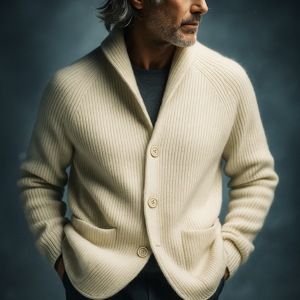 MASON - LIGHTWEIGHT BUTTON-UP KNIT CARDIGAN
