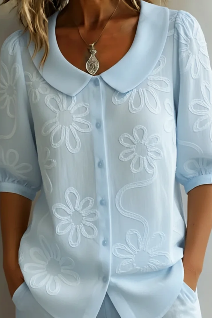 LIVIANA – Camicetta Floreale Elegante