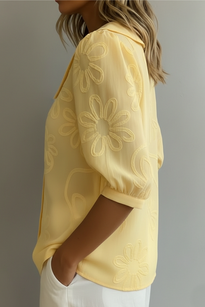 LIVIANA – Camicetta Floreale Elegante