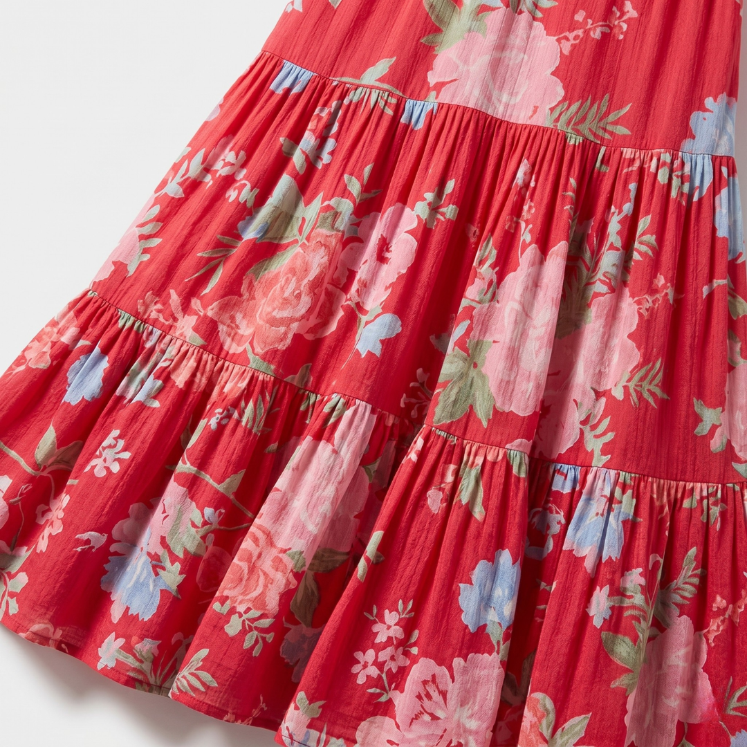 CE - Minelda | Elegant Floral V-neck Dress