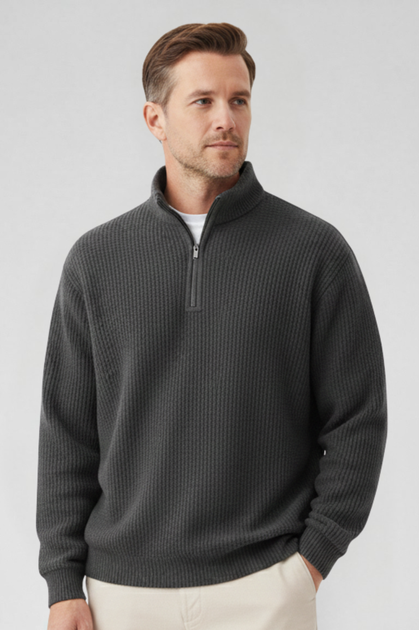 DANIEL -  ZIP SWEATER