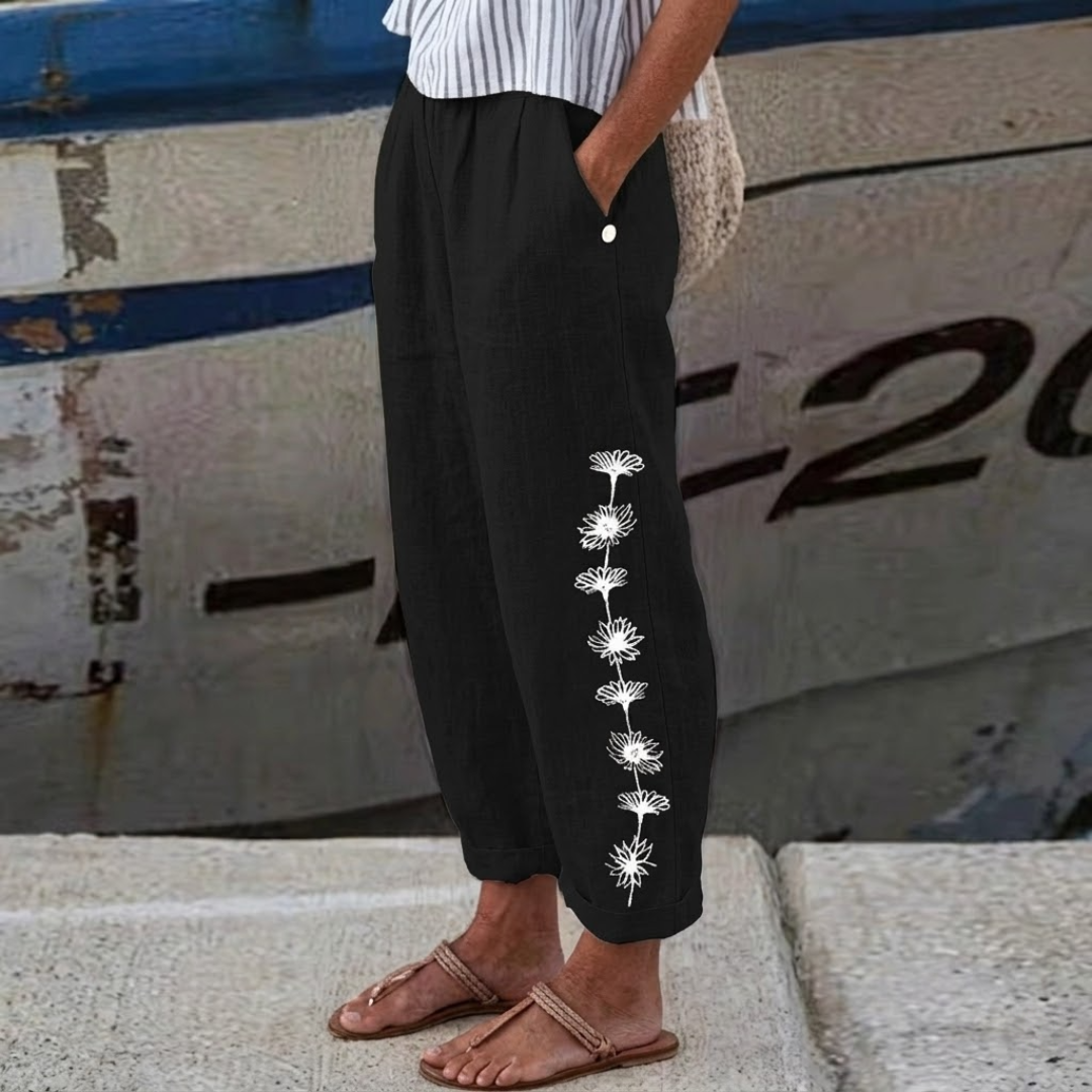 GIADA – Pantaloni Lunghi in Maglia dal Taglio Morbido