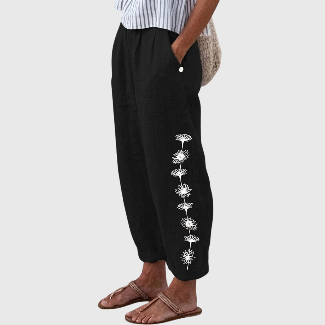 GIADA – Pantaloni Lunghi in Maglia dal Taglio Morbido