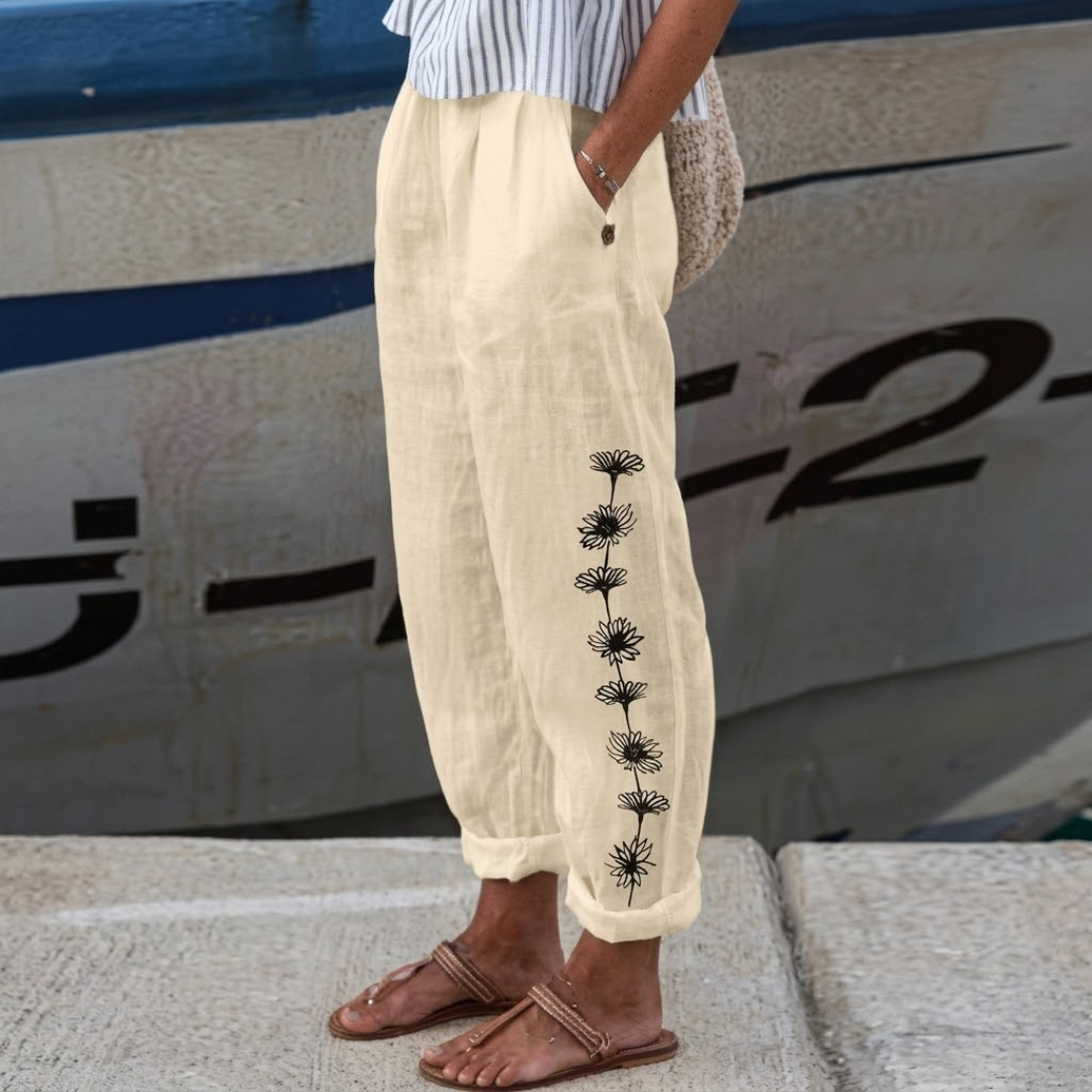 BIANCAMARIA – Pantaloni Lunghi in Maglia dal Taglio Morbido