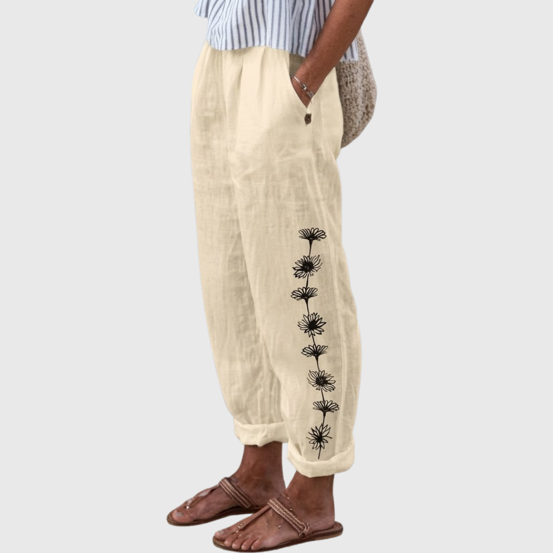 BIANCAMARIA – Pantaloni Lunghi in Maglia dal Taglio Morbido