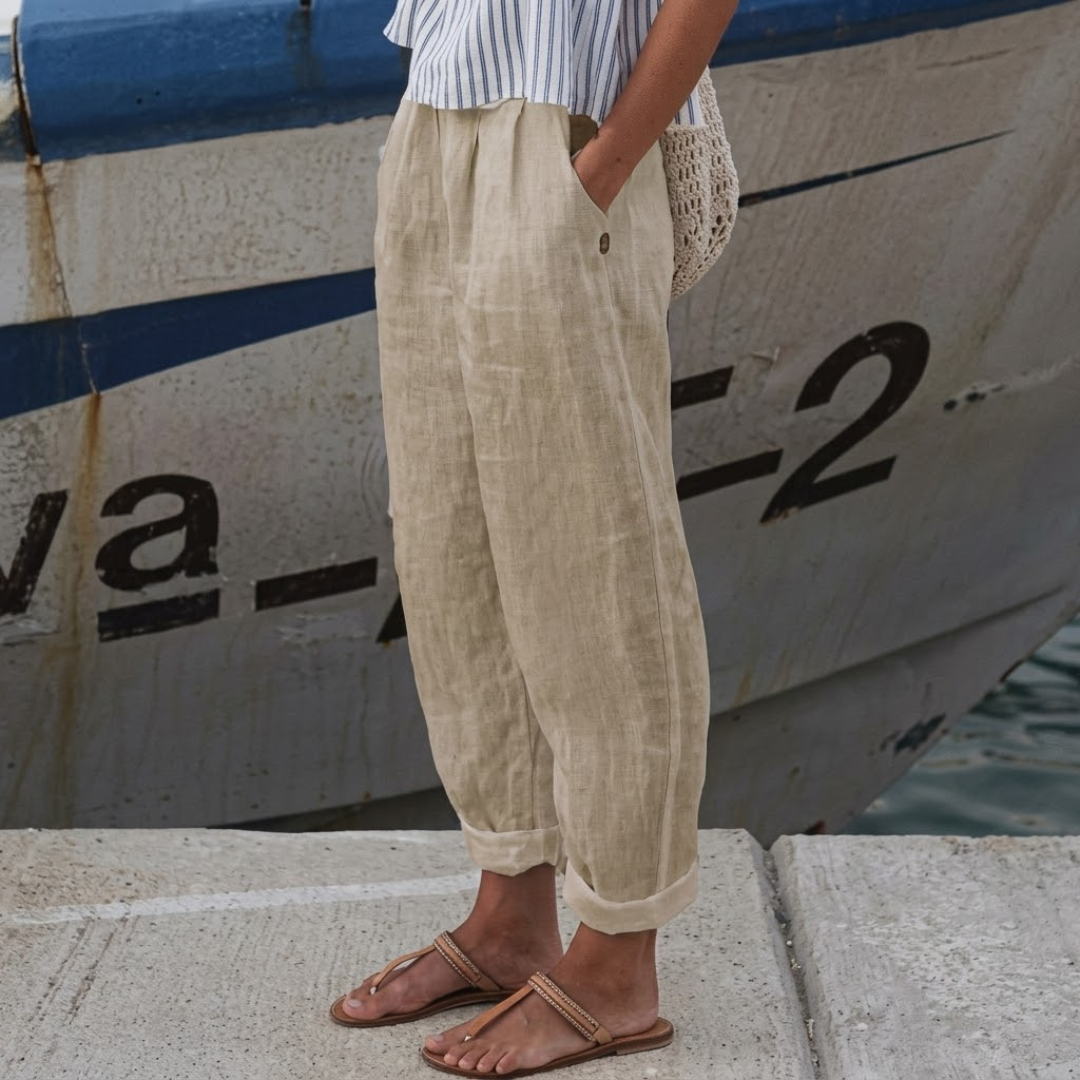 LUDOVICA – Pantaloni Floreali dal Taglio Morbido