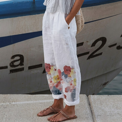 GEMMA – Pantaloni Floreali dal Taglio Morbido