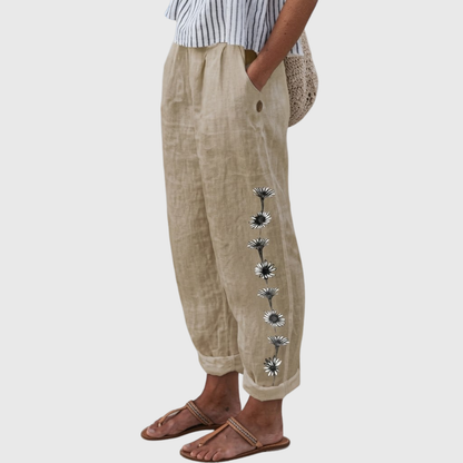 EMILIANA – Pantaloni Floreali dal Taglio Morbido