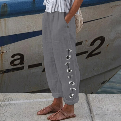 FLAVIA – Pantaloni Floreali dal Taglio Morbido