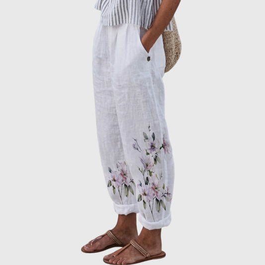 BEATRICE – Pantaloni Floreali dal Taglio Morbido