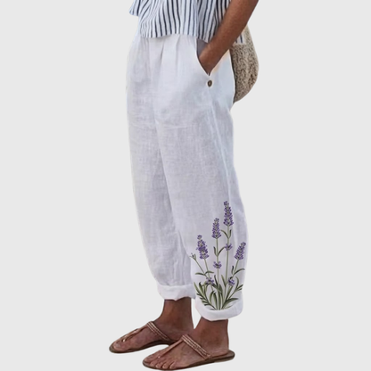 OTTAVIA – Pantaloni Floreali dal Taglio Morbido
