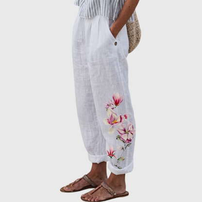 VIRGINIA – Pantaloni Floreali dal Taglio Morbido