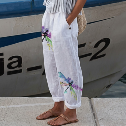 SILVIA – Pantaloni dal Design Floreale