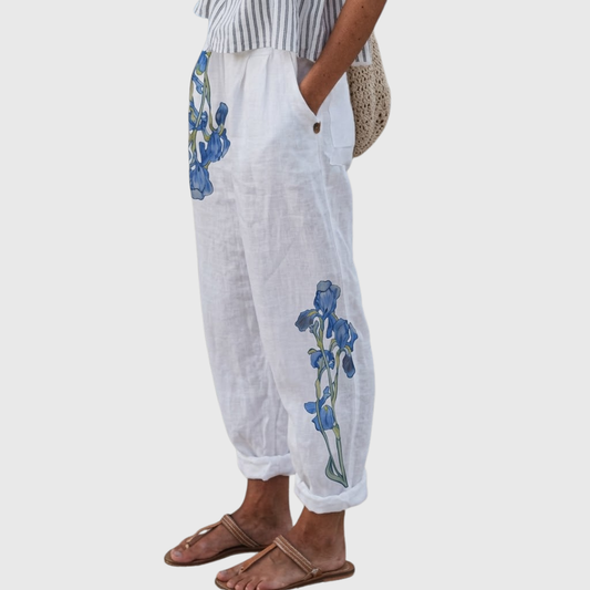 BIANCA – Pantaloni dal Design Floreale