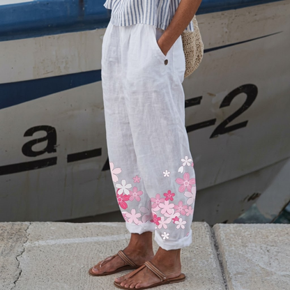 MARGHERITA – Pantaloni dal Design Floreale