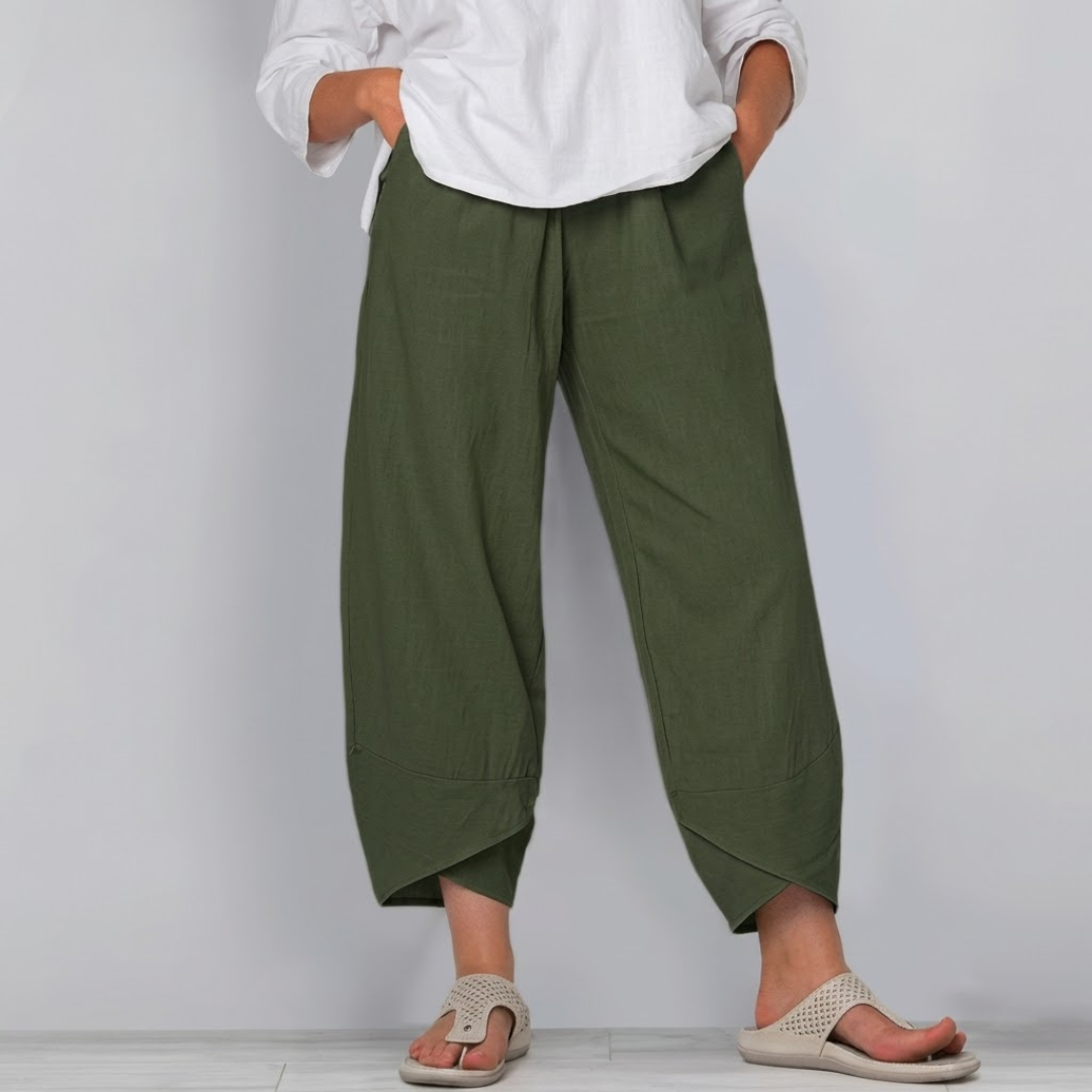 LOREDANA – Pantaloni a Gamba Larga