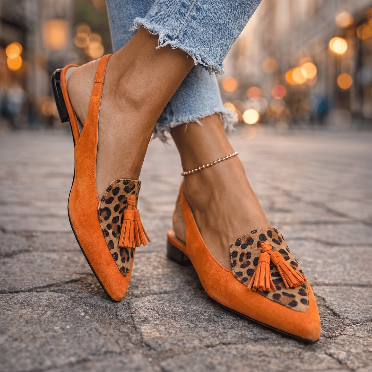 VALENTINA – Slingback in Camoscio