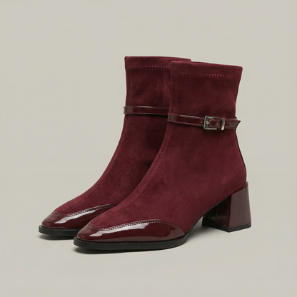 Romany | Stivaletti Eleganti in Eco-Suede con Tacco Medio