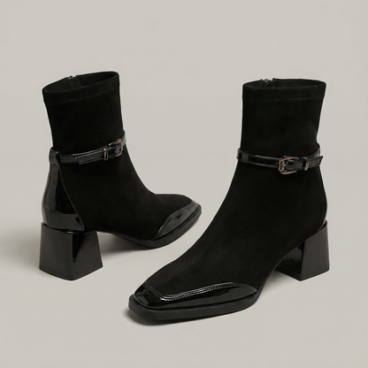 Romany | Stivaletti Eleganti in Eco-Suede con Tacco Medio