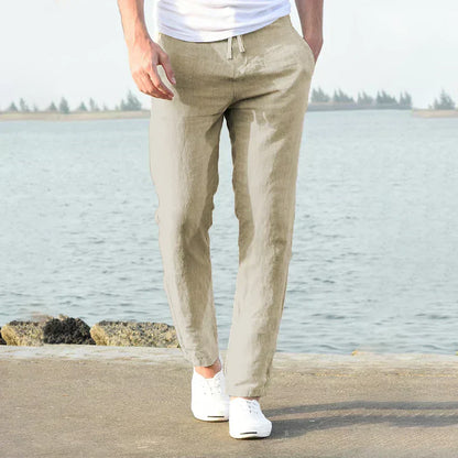 EDOUARD – MEN’S LIGHTWEIGHT DRAWSTRING PANTS – RELAXED SUMMER FIT