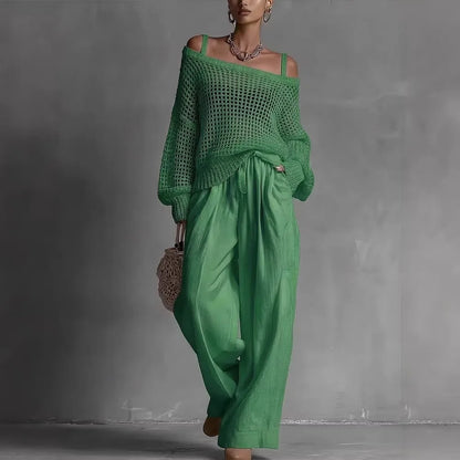 CLARIBEL – Completo Elegante Off-Shoulder