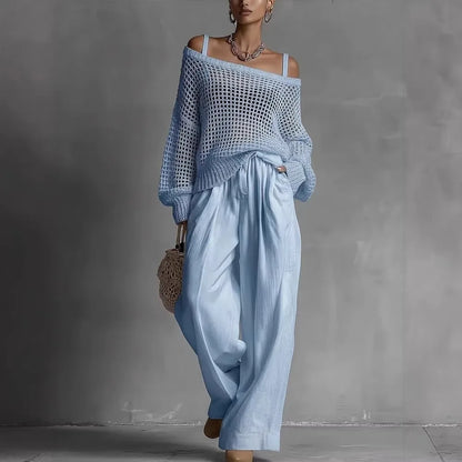 CLARIBEL – Completo Elegante Off-Shoulder