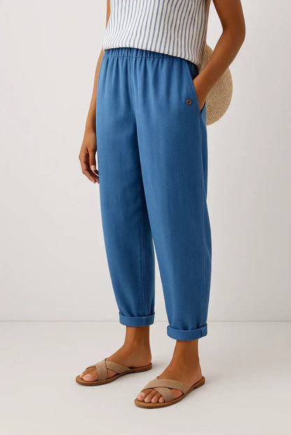 Romina | Timeless Linen-Cotton Trousers