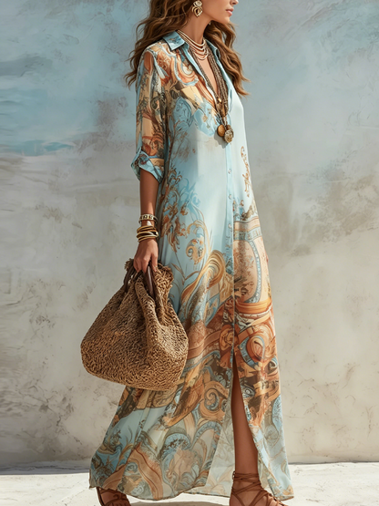 AMALFI – Abito Chemisier Maxi