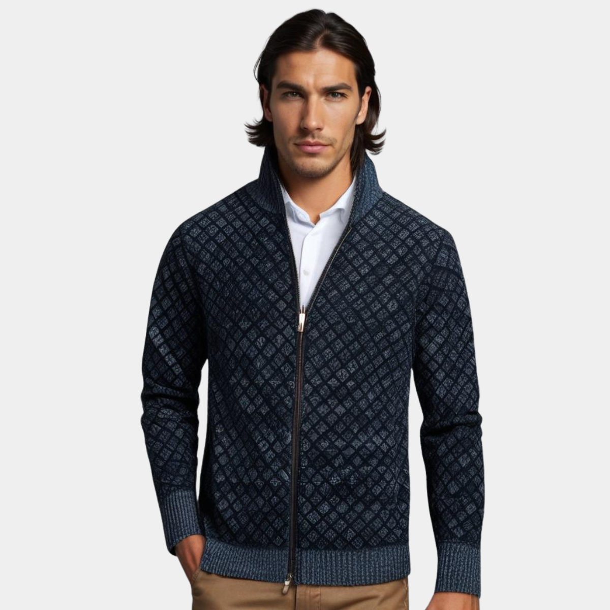CHARLIE - PREMIUM FULL-ZIP SWEATER