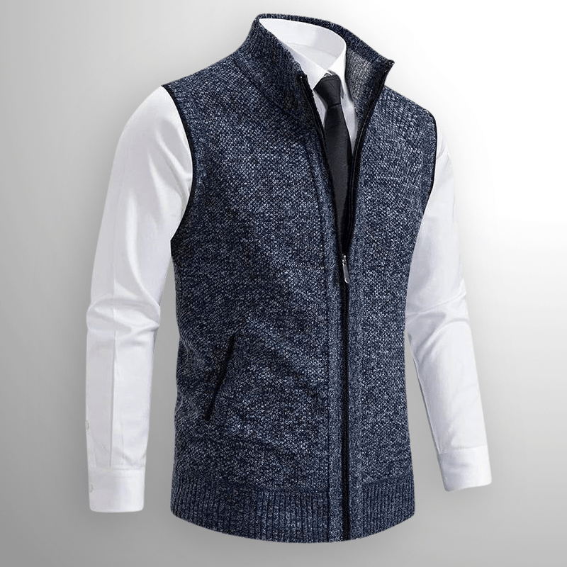 DONATO | GILET IN MAGLIA CON CERNIERA