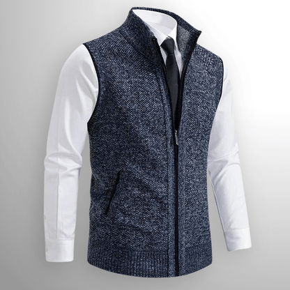 DONATO | GILET IN MAGLIA CON CERNIERA