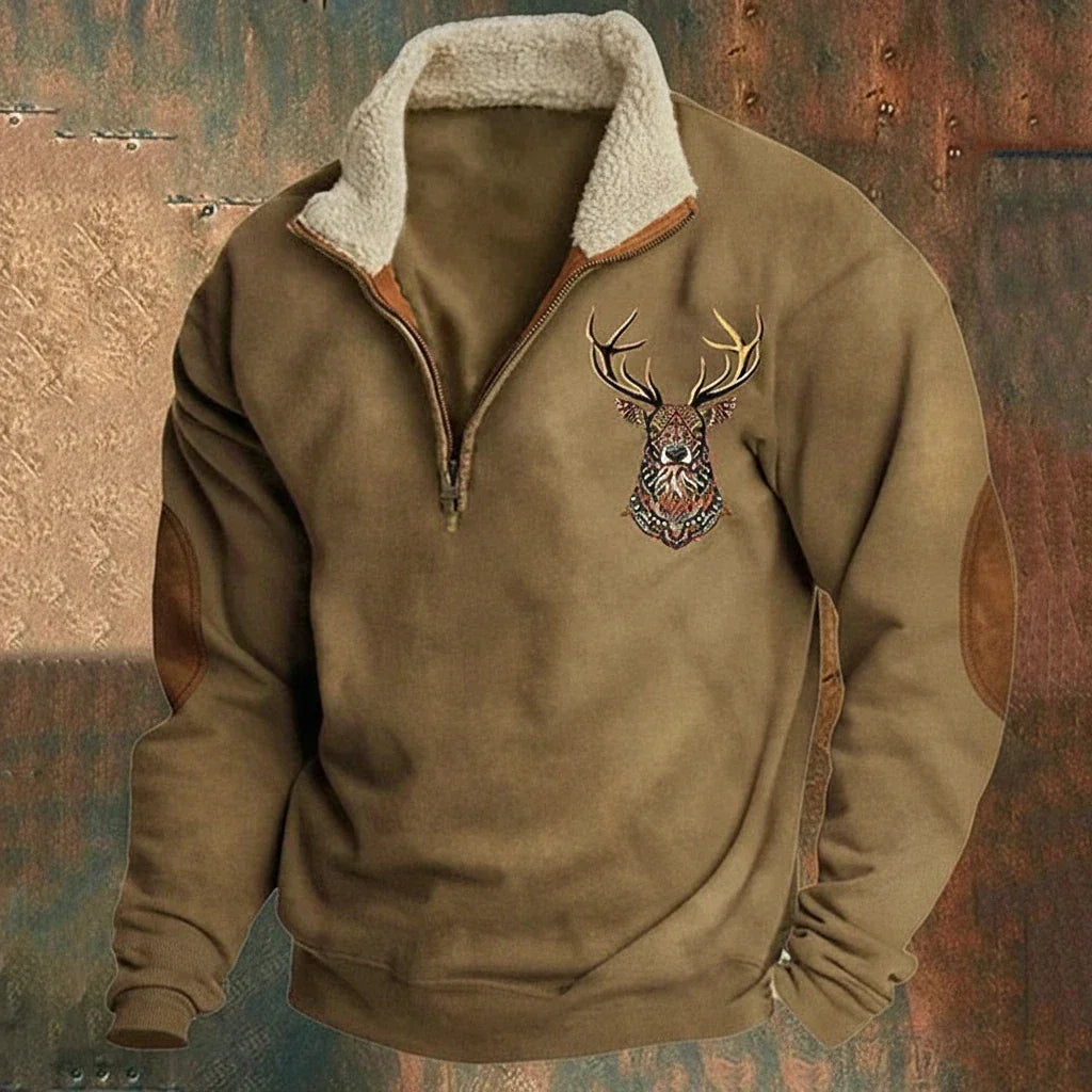 DARVEN - NORDIC DEER SWEATER