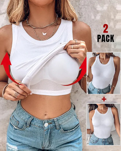 DASHA™ | Comfort Built-In Bra Tank Top (Pack of 2)