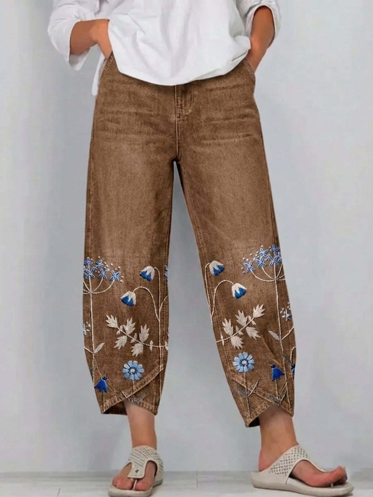 ELVIRA – Pantaloni Ricamati Eleganti