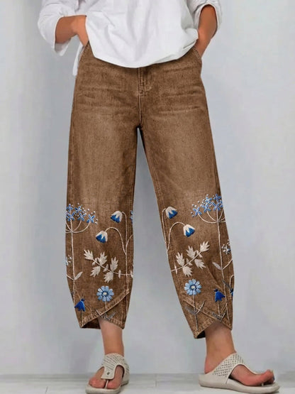 ELVIRA – Pantaloni Ricamati Eleganti