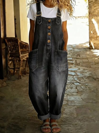 Elinrae - Soft-Touch Wide-Leg Jumpsuit