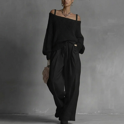 CLARIBEL – Completo Elegante Off-Shoulder
