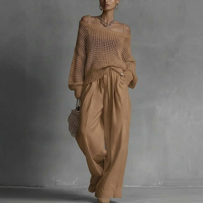 CLARIBEL – Completo Elegante Off-Shoulder