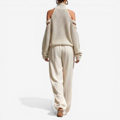Neri™ Maglia morbida cut-out