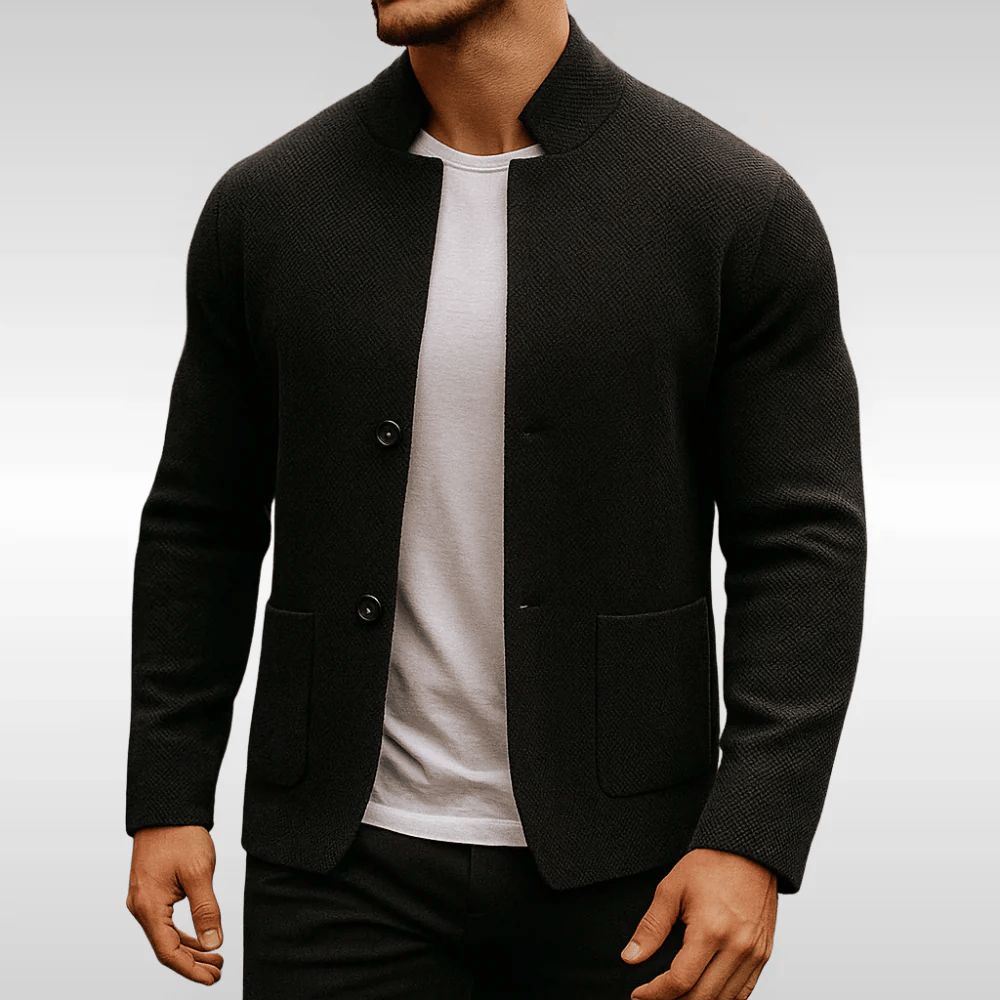 NICO – TEXTURED KNIT VEST FOR MEN