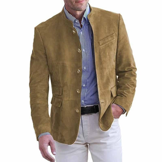 ANDRÉ – Modern Stand Collar Blazer