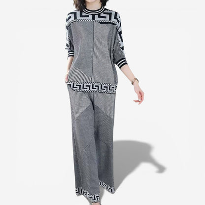 Paola™ Set Maglia Geometrico