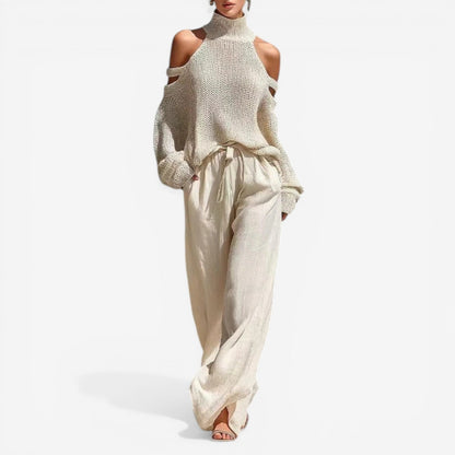Neri™ Maglia morbida cut-out