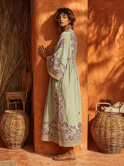 LUCIA – Abito Maxi Ricamato
