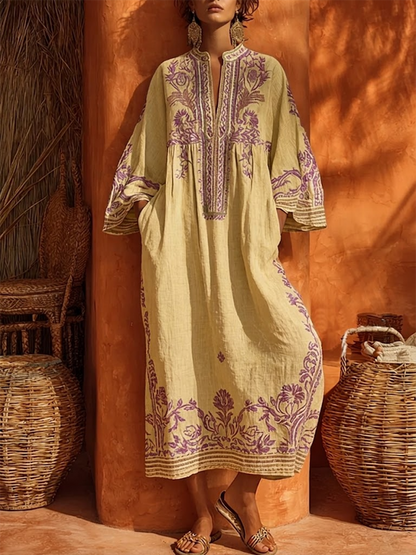 LUCIA – Abito Maxi Ricamato