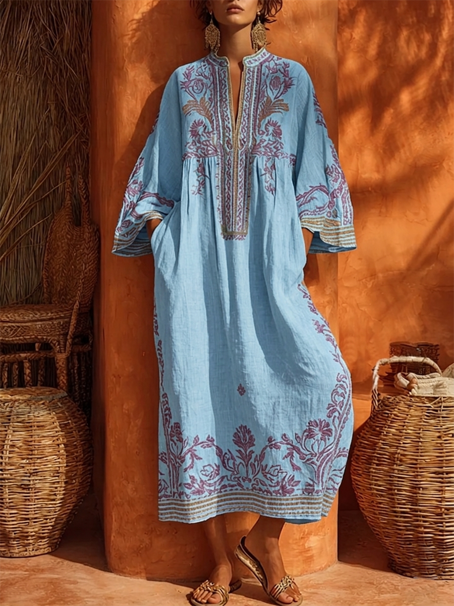 LUCIA – Abito Maxi Ricamato