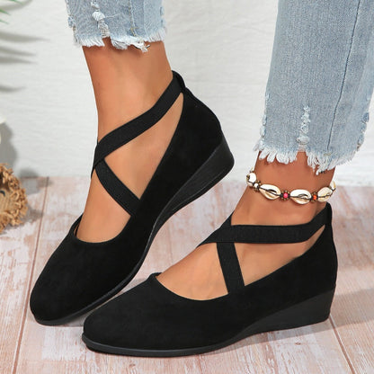 NOVARA – Scarpe Eleganti con Zeppa Comfort