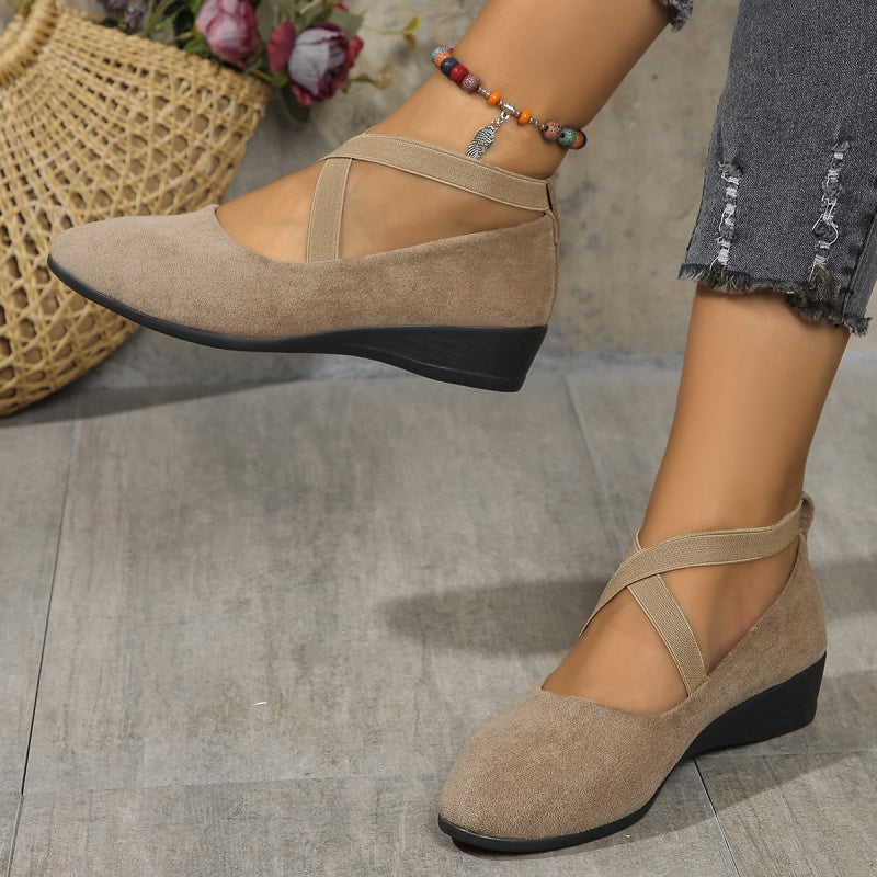 NOVARA – Scarpe Eleganti con Zeppa Comfort
