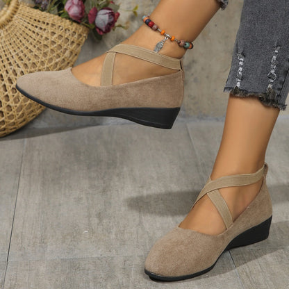 NOVARA – Scarpe Eleganti con Zeppa Comfort
