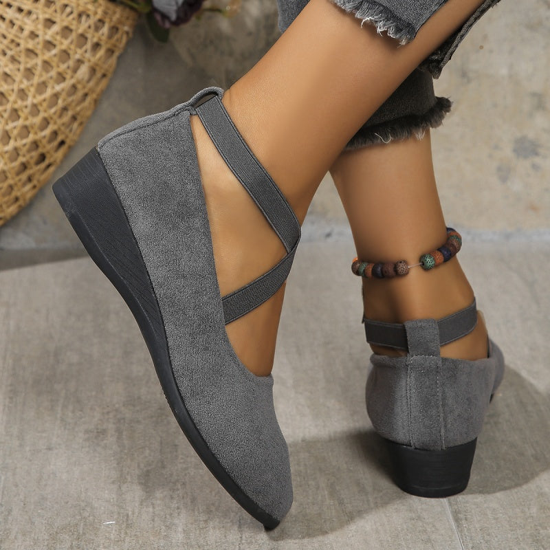 NOVARA – Scarpe Eleganti con Zeppa Comfort